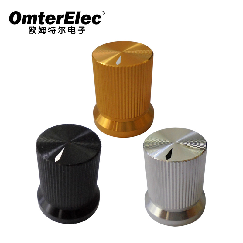 Knurled aluminium Skirted knobs