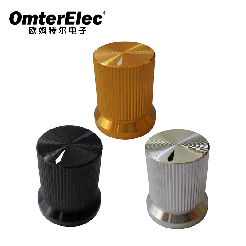 Knurled aluminium Skirted knobs